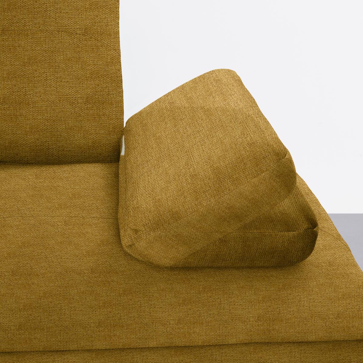 Wohnlandschaft Trendy Senfgelb - Senfgelb/Schwarz, MODERN, Holzwerkstoff/Textil (310/93/250cm) - Premium Living