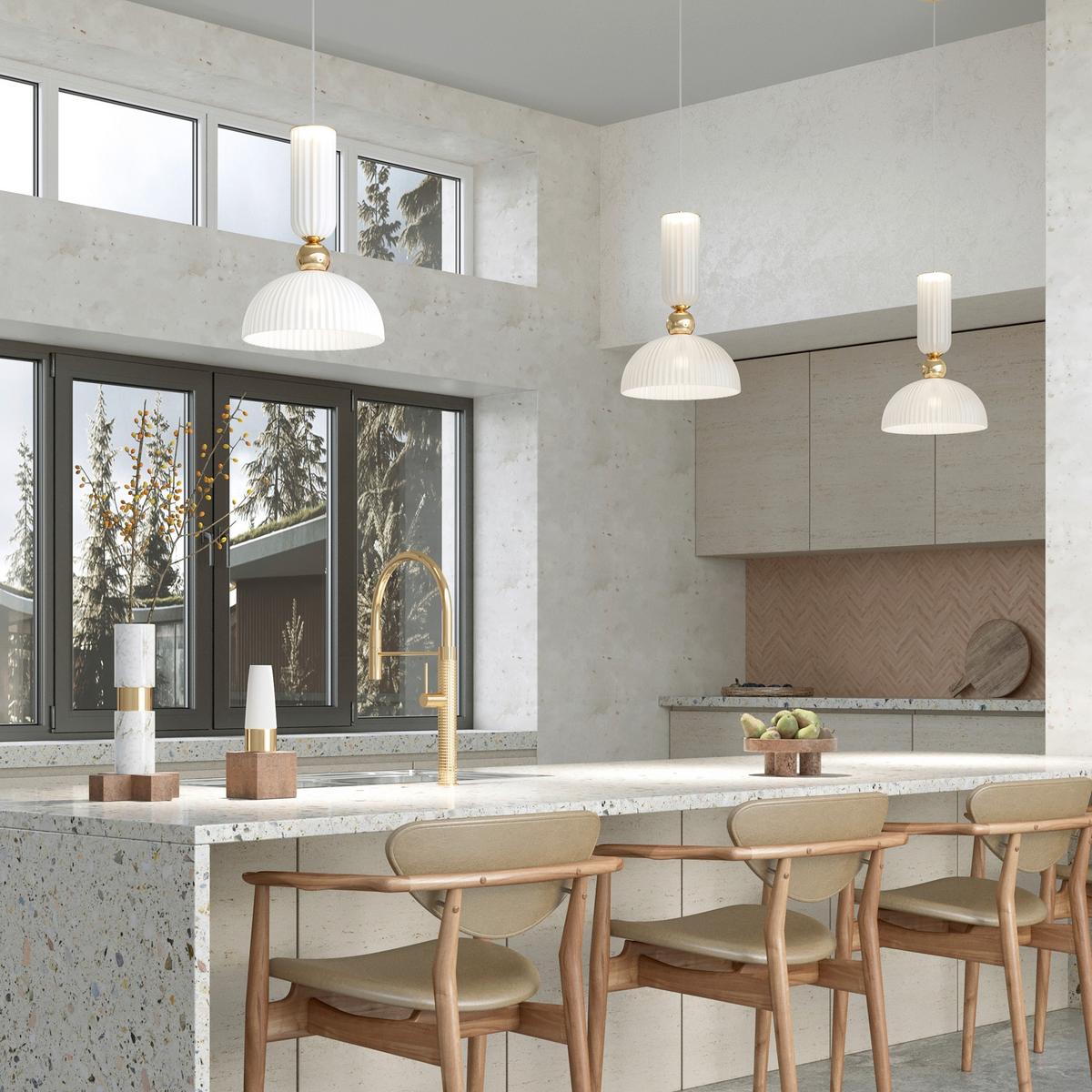 Pendelleuchte Mod302pl-01w1 - Goldfarben, Design, Metall (30/345.5cm) - MAYTONI