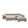 HÖRNSOFFA ALVITO - beige/brun, Design, trä/textil (298/202cm) - P & B