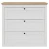 BYRÅ KORSIKA -EXKLUSIV- - svart/ekfärgad, Romantik / Lanthus, metall/trämaterial (89,9/85,1/42,9cm) - Mömax