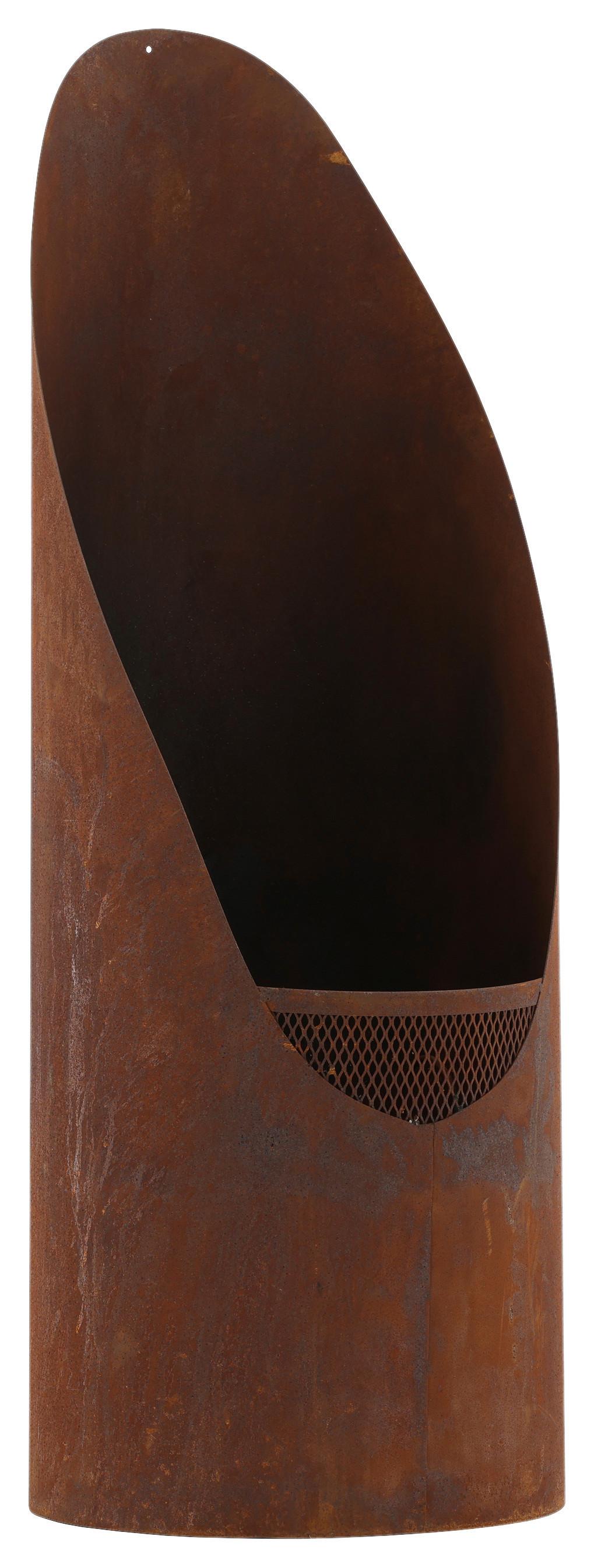 Feuerkorb Bastian ca. 37x100x37 cm Dunkelorange - Dunkelorange, KONVENTIONELL, Metall (37/100/37cm) - Gardenson