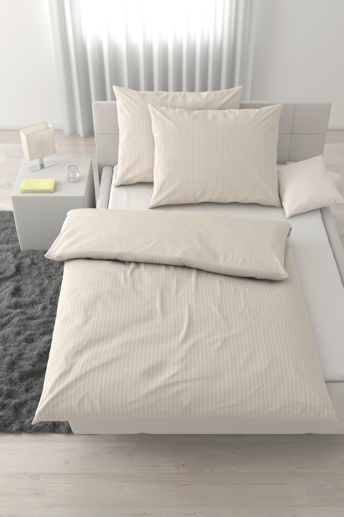 Lenjerie de pat Crinkle cca. 2x50x70/200x220 cm - bej, textil (200/220cm) - Mömax