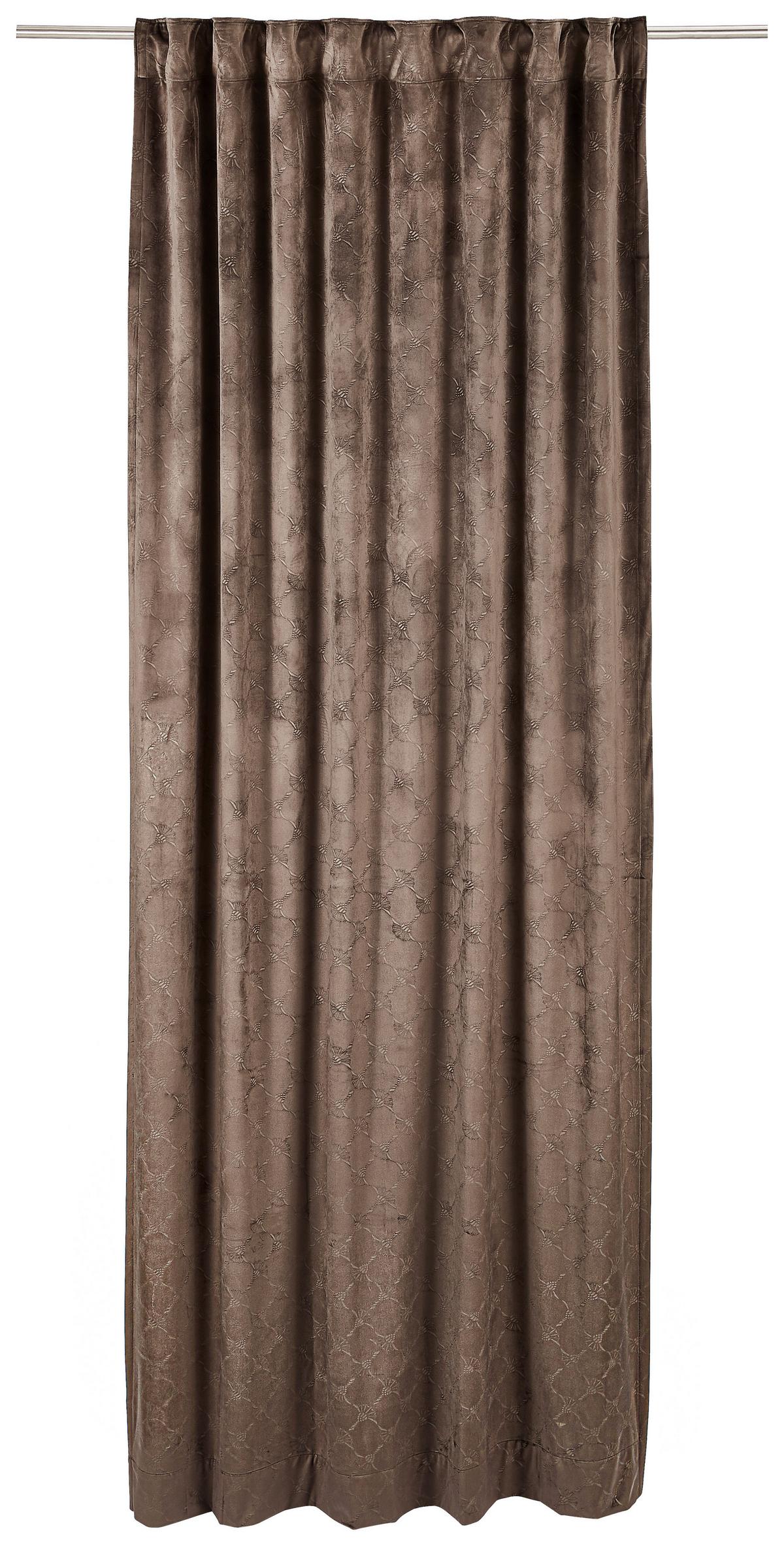 ZASŁONA GOTOWA J-IMPRESS JOOP! - brązowy, Design, tkanina (130/250cm) - Joop!