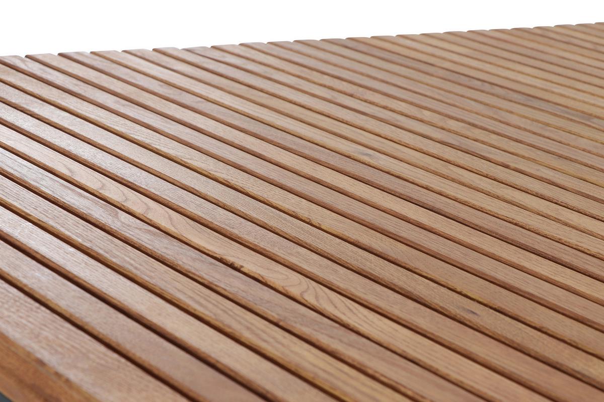 GARTENTISCH N86396 - Anthrazit/Robinienfarben, KONVENTIONELL, Holz/Metall (220/100/76cm) - Siena Garden