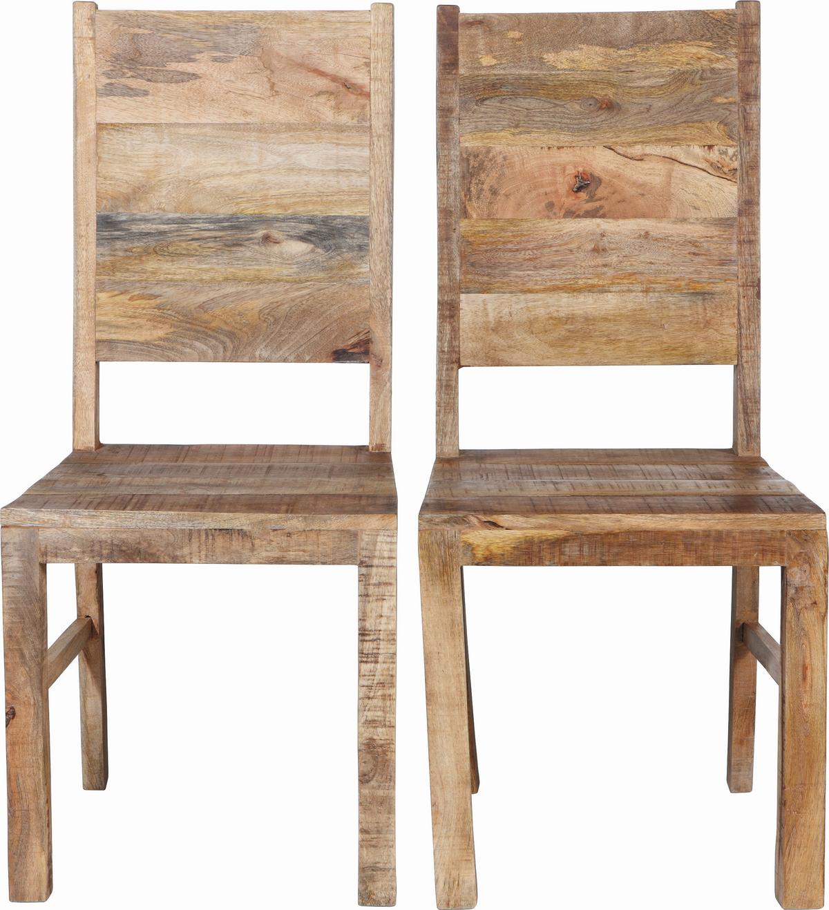 Stuhl in Naturfarben Massiv - Naturfarben, Lifestyle, Holz (45/100/52cm) - Zandiara