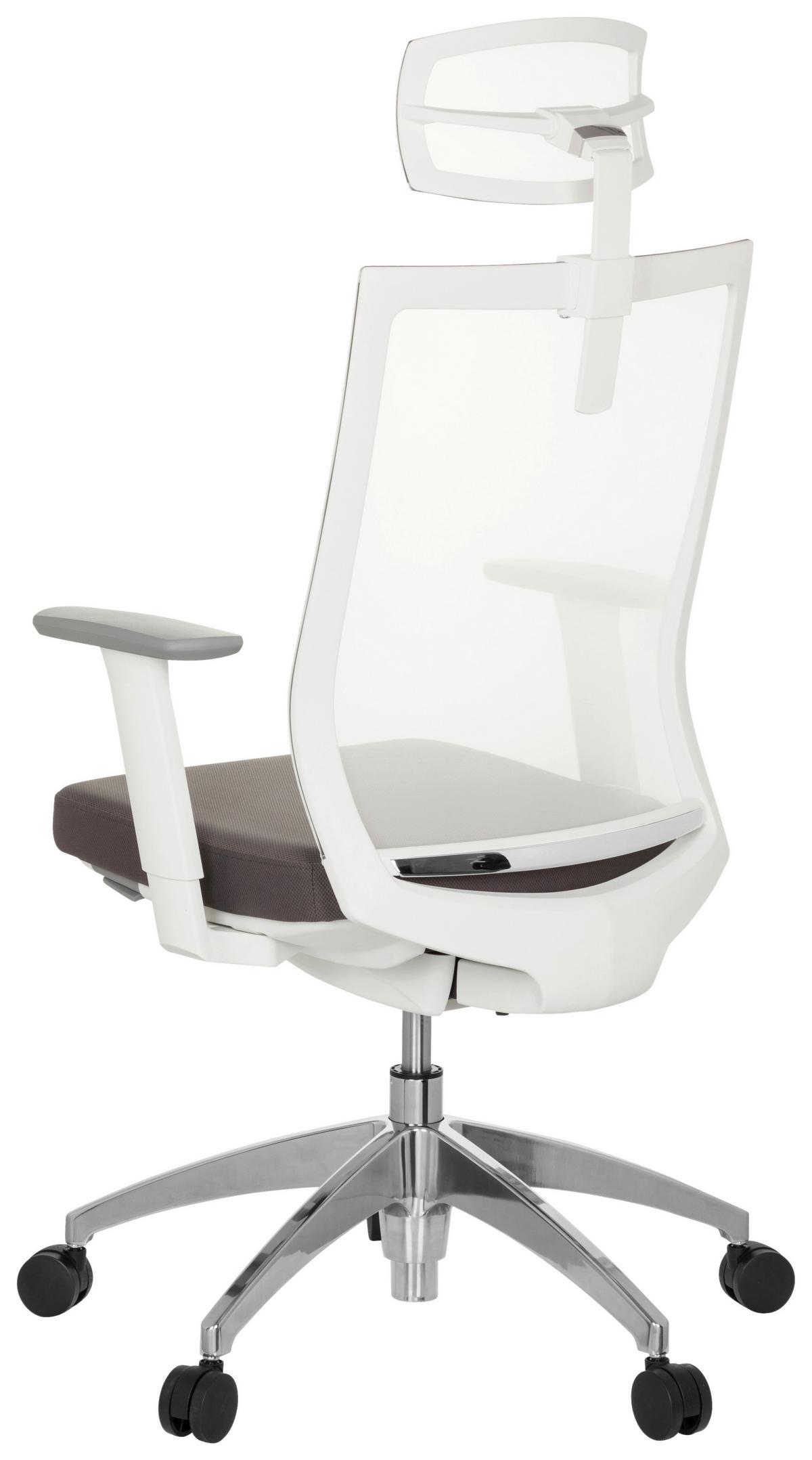 Naslon Za Glavo Aspen, Bela - bela, Basics, umetna masa/tekstil (29/33/10cm) - MID.YOU
