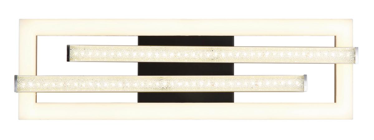 LED-DECKENLEUCHTE 672843G - Klar/Goldfarben, Design, Kunststoff (40/37,5/6,3cm) - Globo