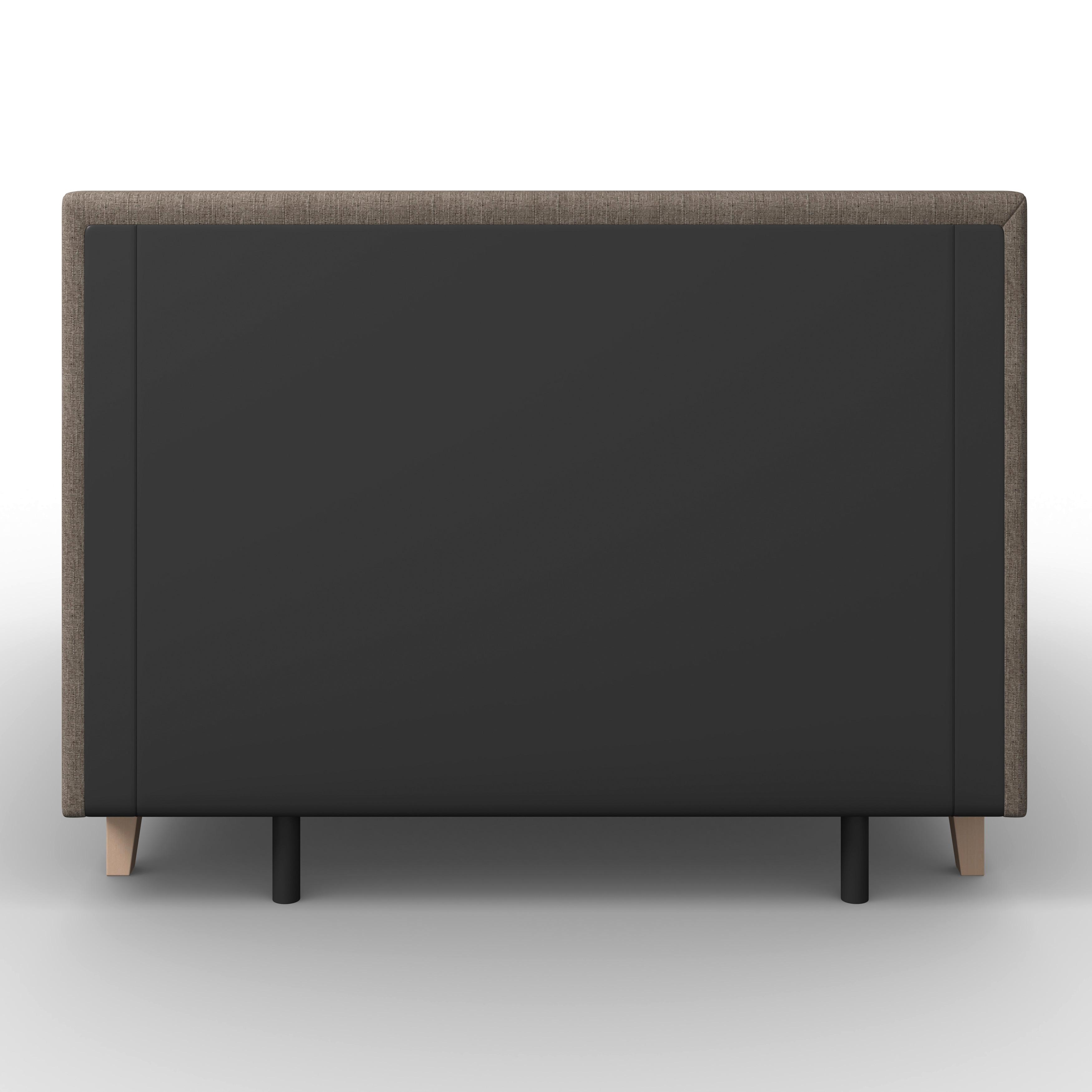 BOXSÄNG MONZA - brun/ekfärgad, Modern, trä/textil (160/200cm) - Bessagi Home