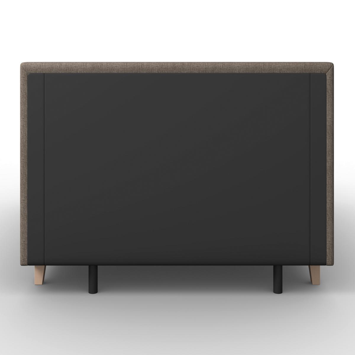 Boxbett Monza ca. 160x200 cm Braun inkl. Topper - Eichefarben/Braun, Modern, Holz/Textil (160/200cm) - Bessagi Home