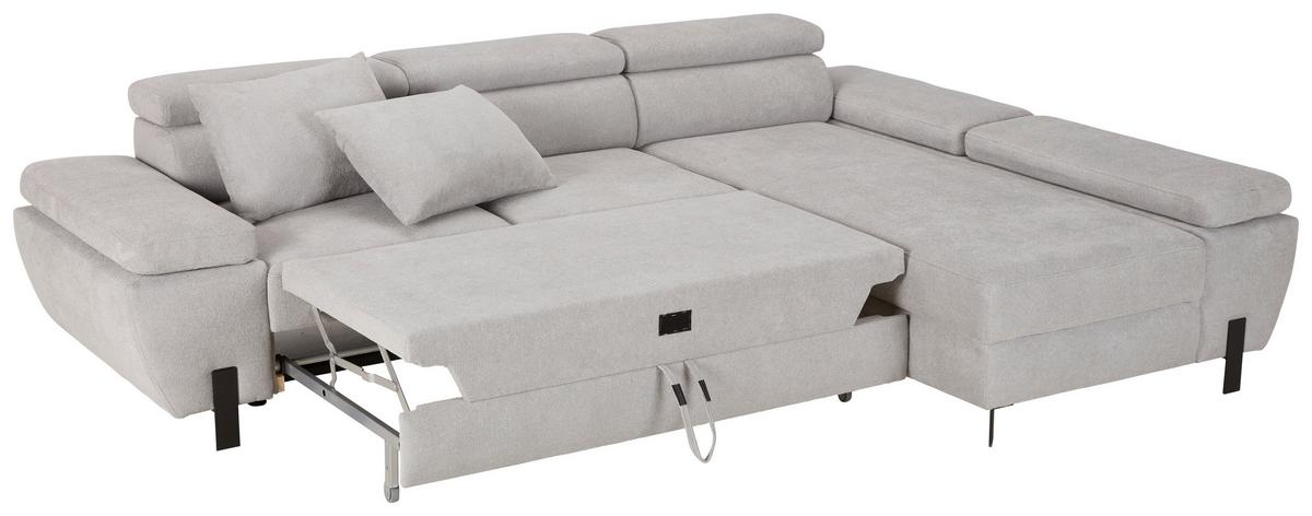 Coltar MOLINA MINI - gri deschis, Modern, lemn/textil (277/90/93cm) - Mömax