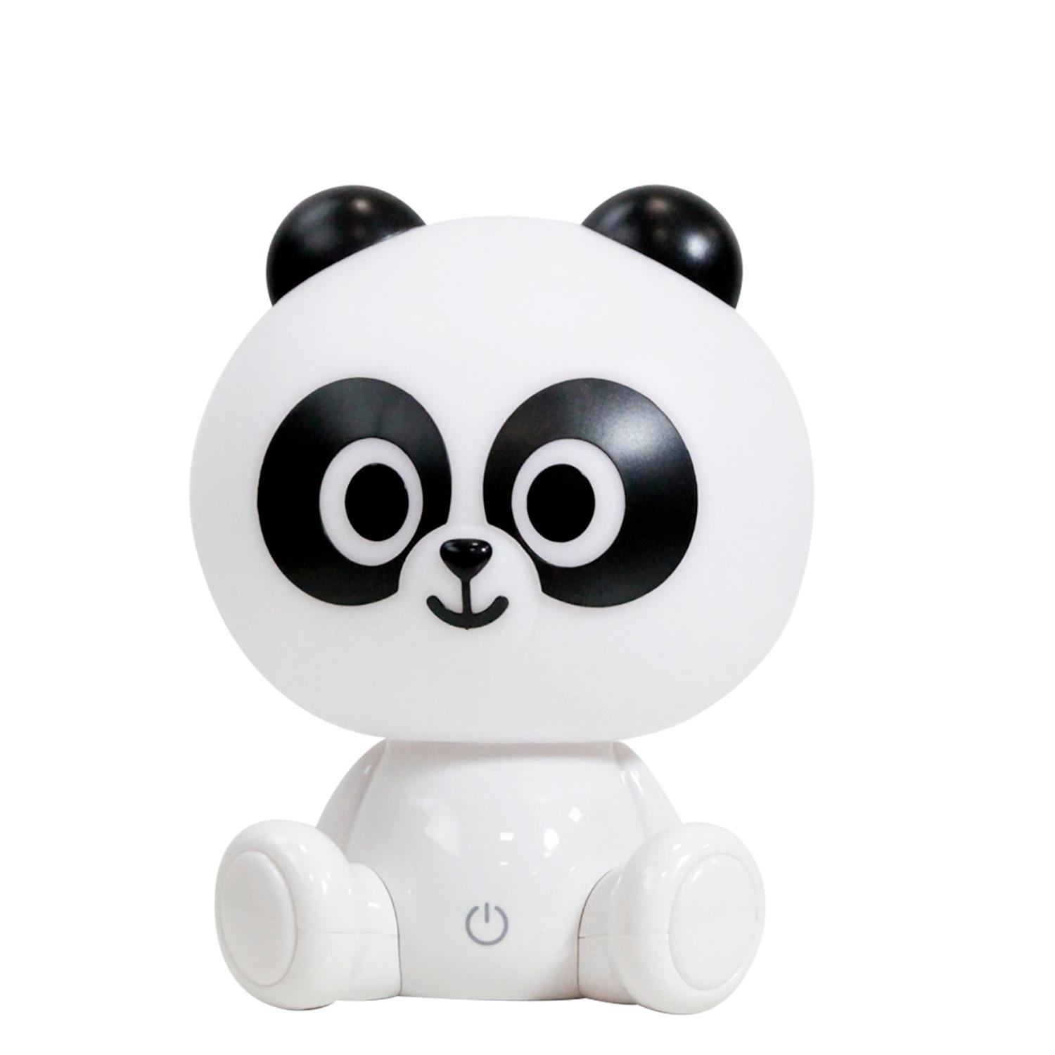 Kindertischleuchte Panda Weiß max. 3 Watt - Weiß, Basics, Kunststoff (17/17/20cm)