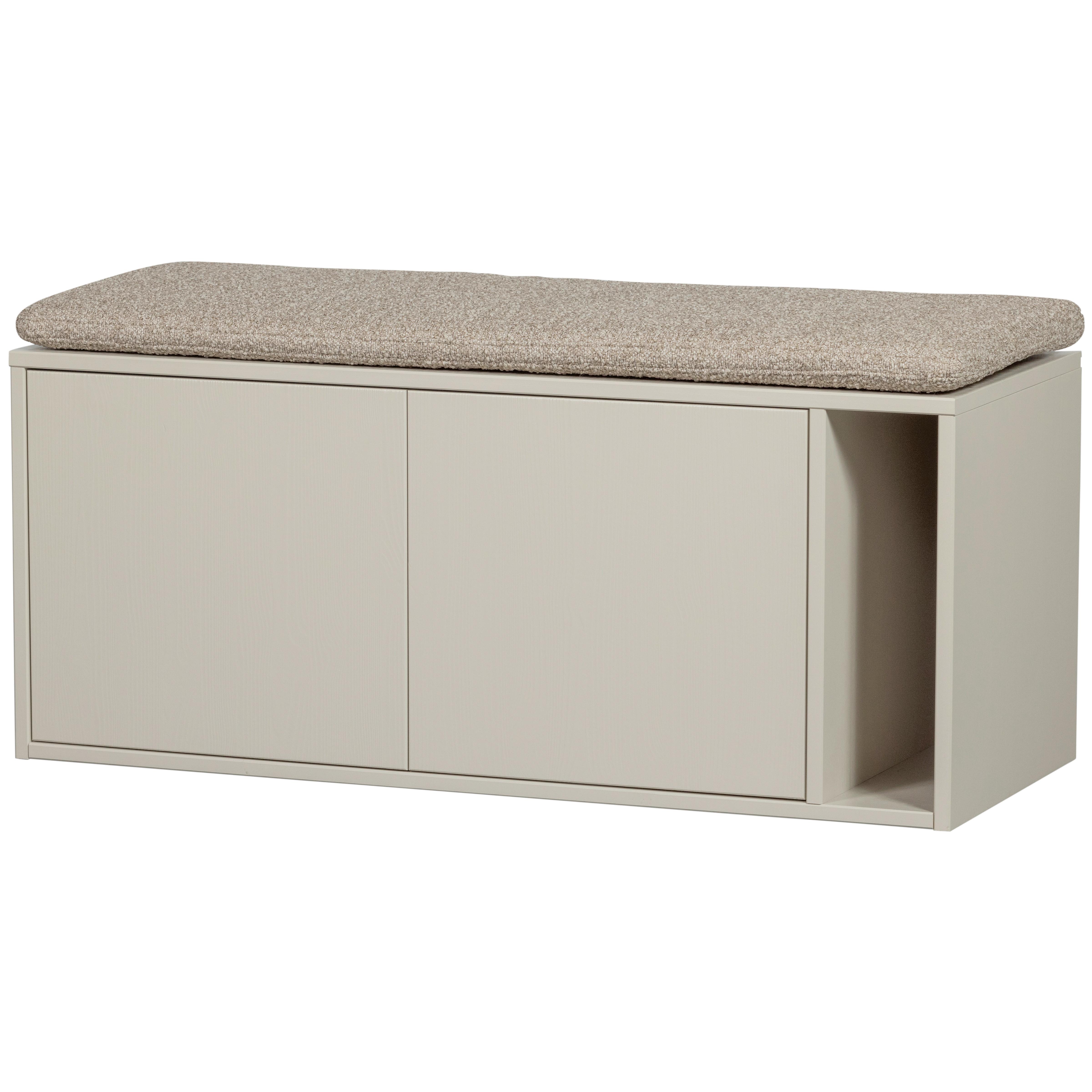 Lowboard Settle Down Grau - Grau, Design, Holz (108/50/44cm) - Livetastic