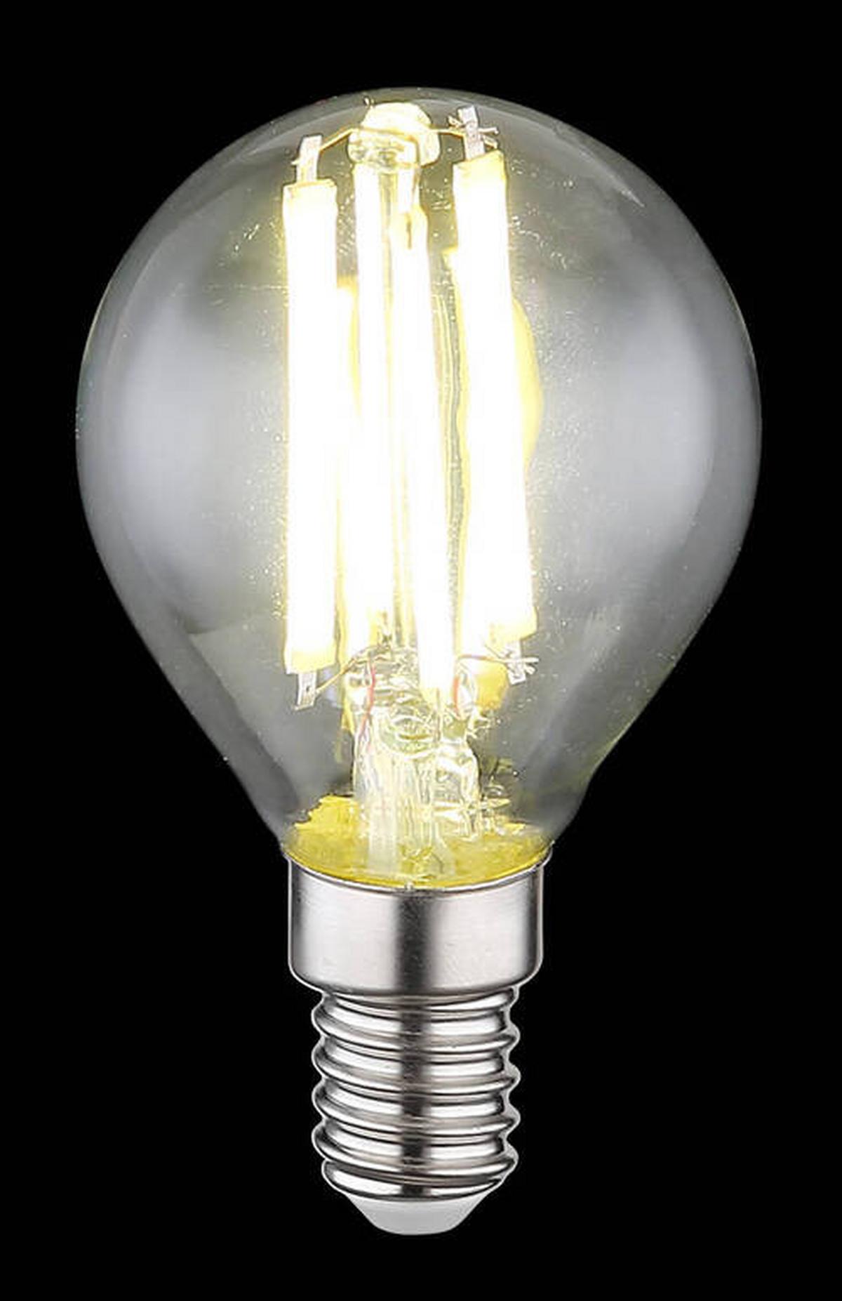 LED-Leuchtmittel 10578C max. 6 Watt - Klar, Glas/Metall (4,5/7,8cm) - Globo