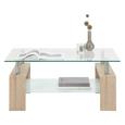 Couchtisch Glas Eichefarben - Eichefarben, MODERN, Glas/Holz (100/45/60cm) - Mömax modern living Couchtisch Glas Eichefarben - Eichefarben, MODERN, Glas/Holz (100/45/60cm) - Mömax modern living