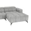 Wohnlandschaft Melbourne Grau - grå/svart, Modern, metall/trä (285/75-103/182cm) - Based