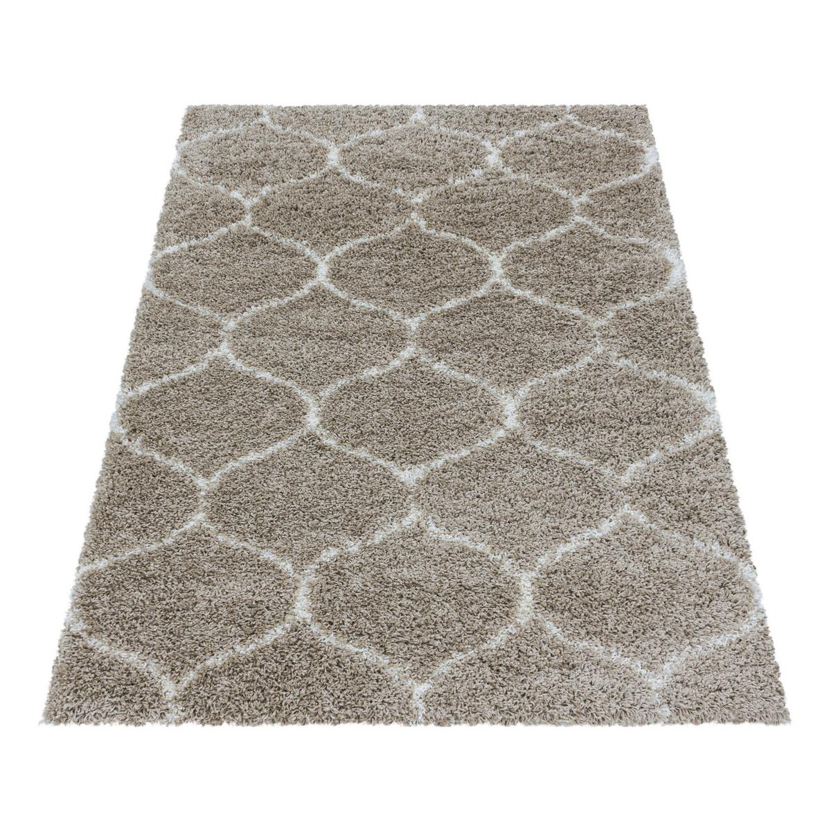 Webteppich Salsa Beige ca. 140x200cm - Beige, Design, Textil (140/200cm)