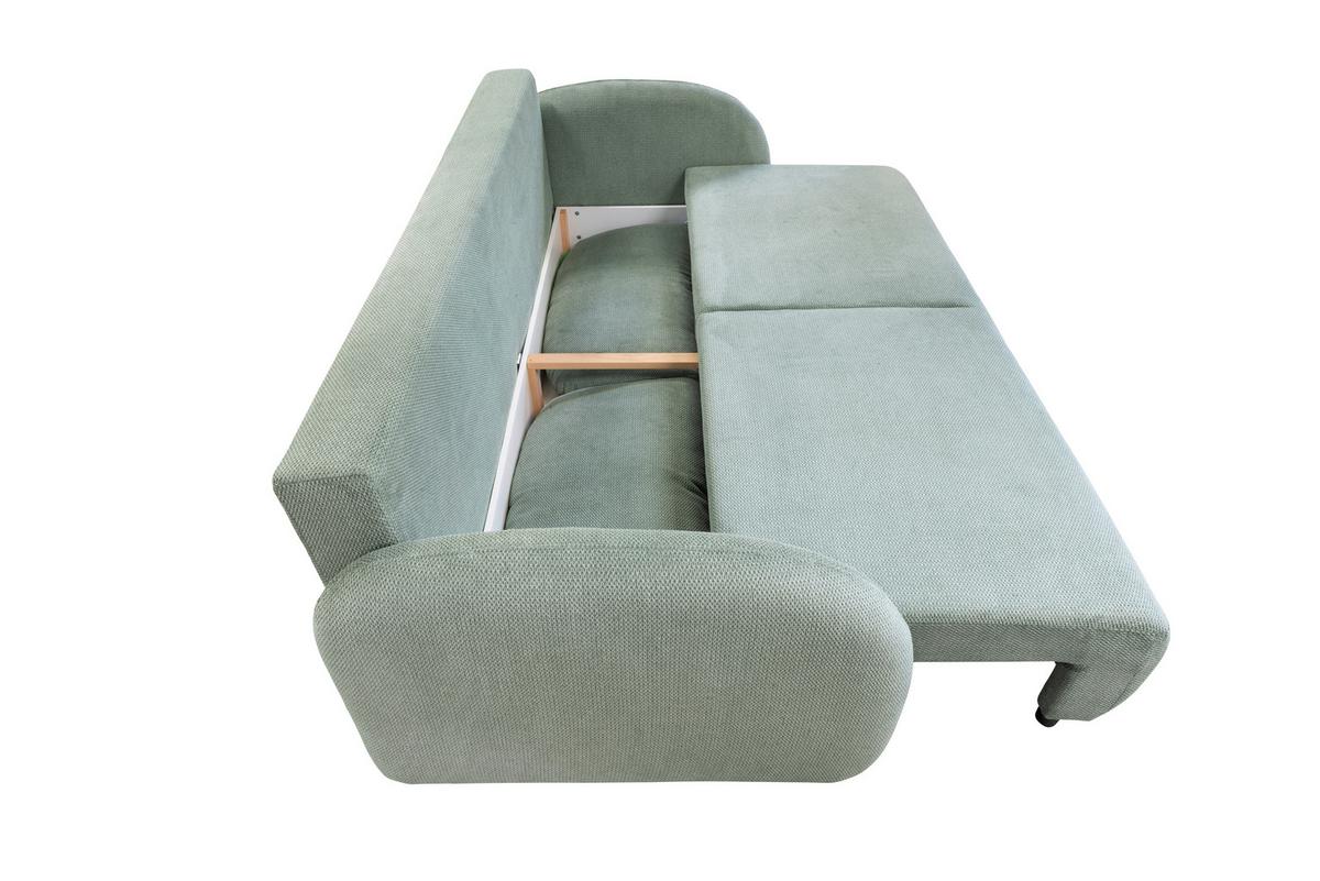 Trosjed Na Razvlačenje Roma - boje mente/crna, Design, tekstil (230/90/105cm)