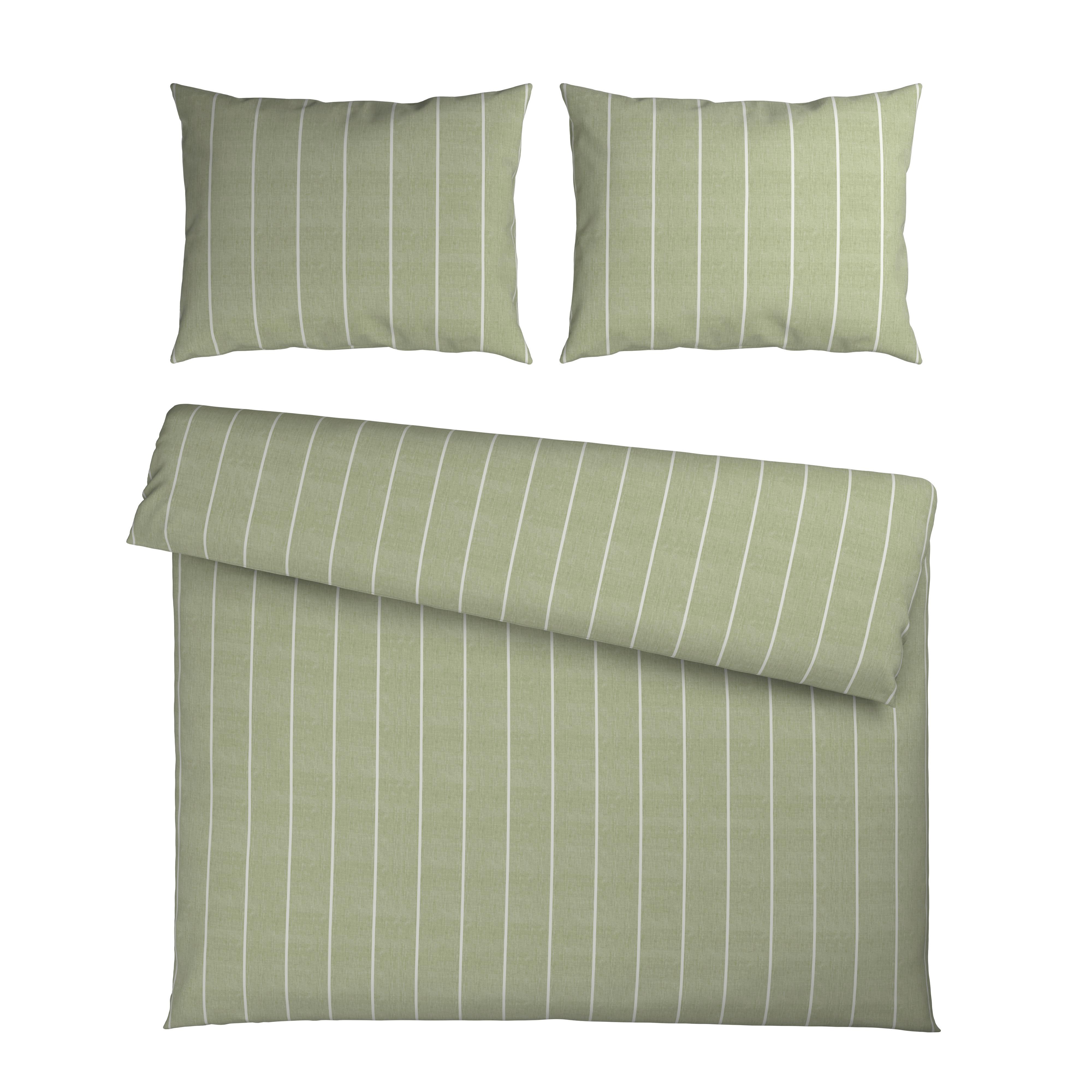 Ágyneműhuzat-garnitúra Tyline Xxl - zsályazöld, Modern, textil (220/200cm) - Mömax