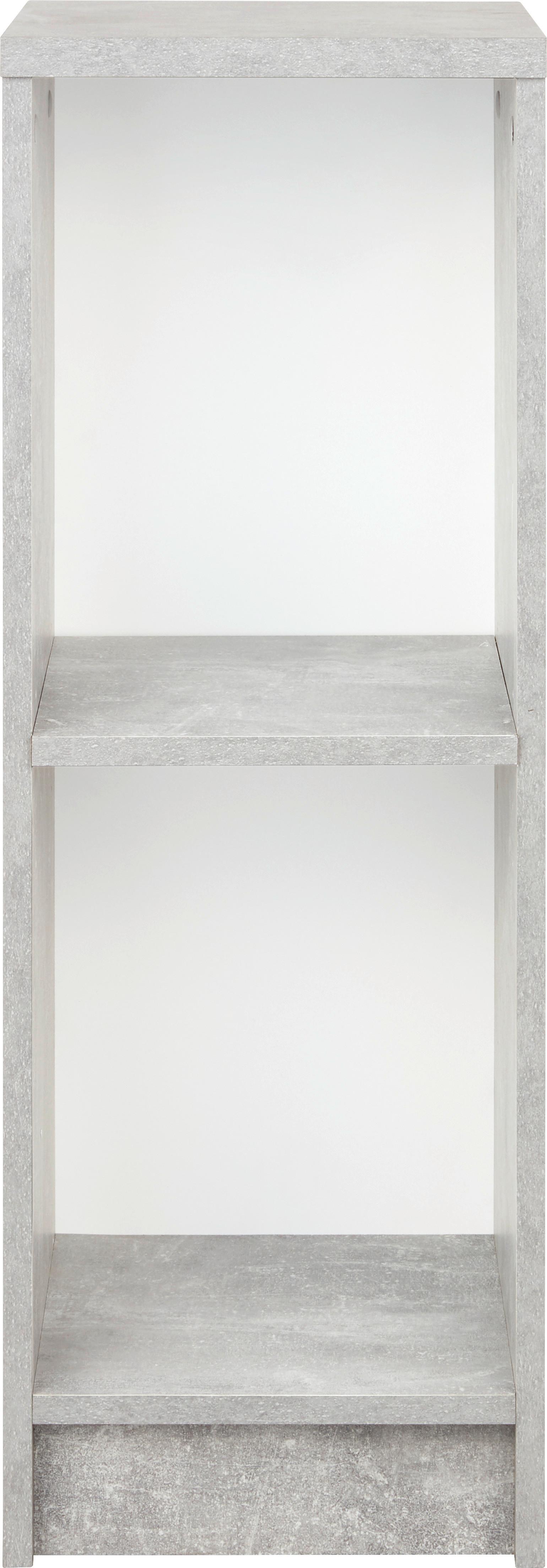 Regal 4-you New Yur04, Siva, Bela - siva/črna, Moderno, leseni material (30/85,5/34,6cm) - Mömax