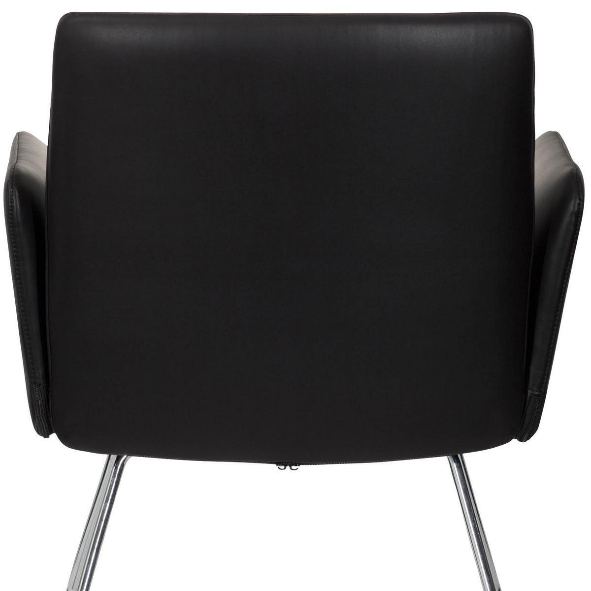Konferenčni Stol Designia V, Črna - barve kroma/črna, Moderno, kovina/tekstil (58/80/62cm) - MID.YOU