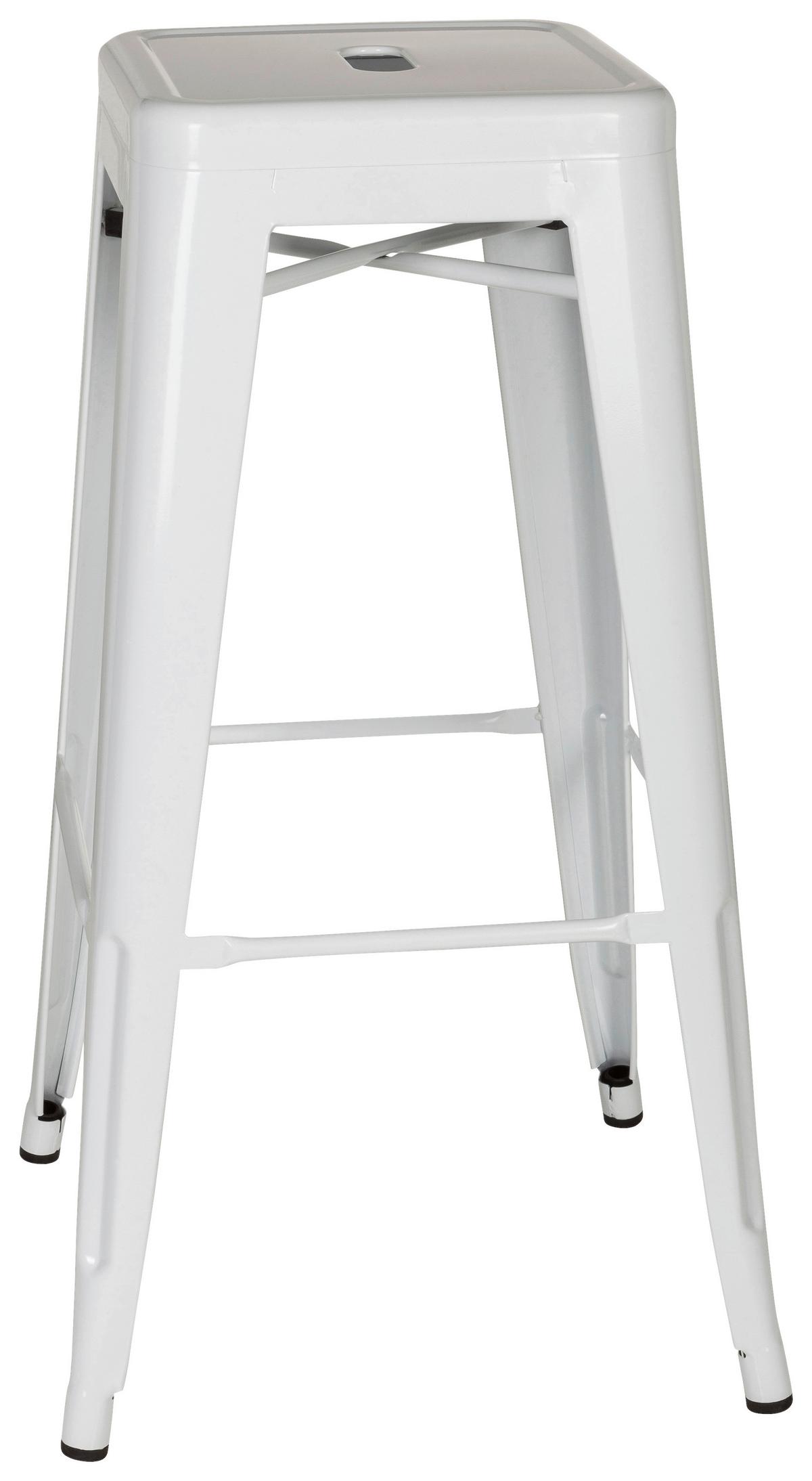 Barski Stol Vantaggio High, Rdeča - bela, Basics, kovina (44/77/44cm) - MID.YOU