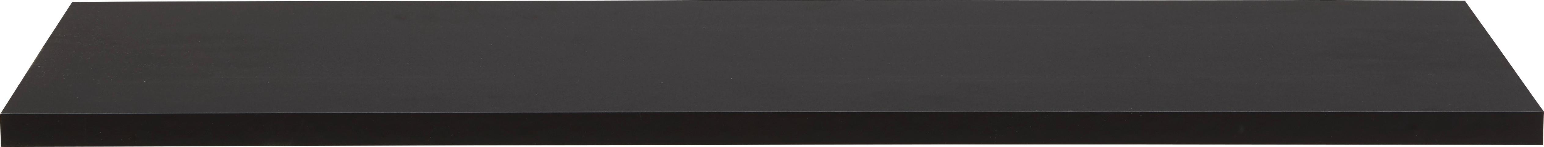VÄGGHYLLA BIGG -SB- - svart, trä (80/1,6/25cm) - Mömax