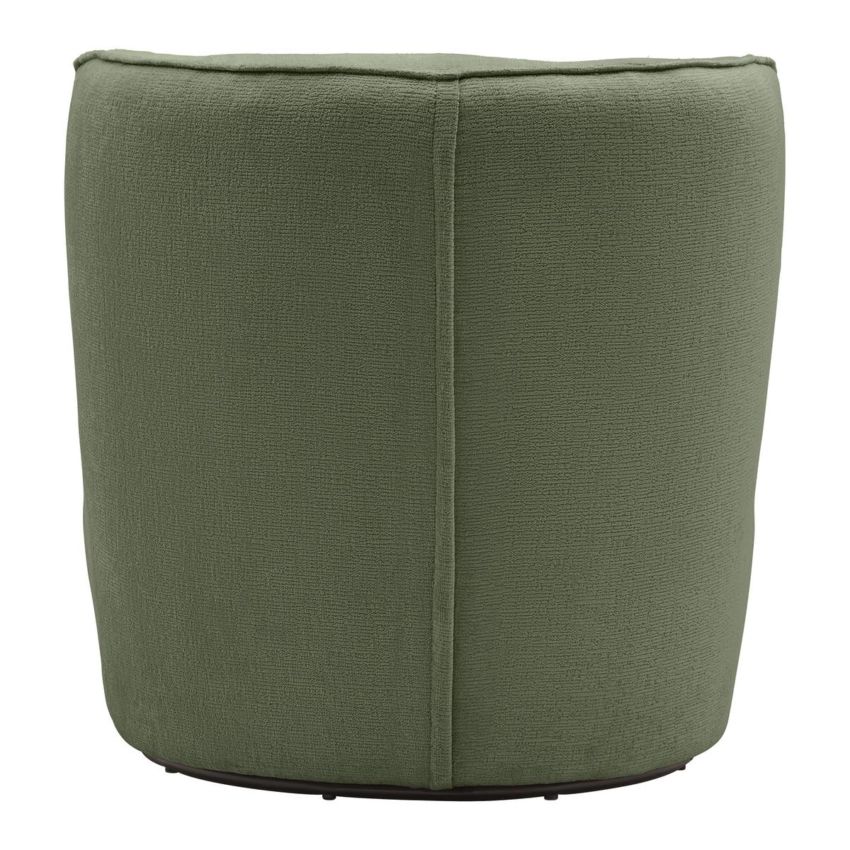 Sessel Jasima Grün drehbar - Schwarz/Grün, MODERN, Textil/Metall (77/81/85cm) - Premium Living