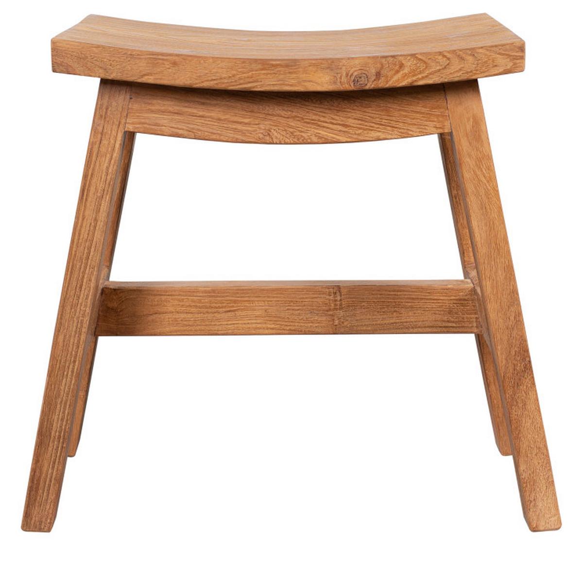 Gartenhocker Maira Teak - Basics, Holz (50/30/45cm) - Gardenson