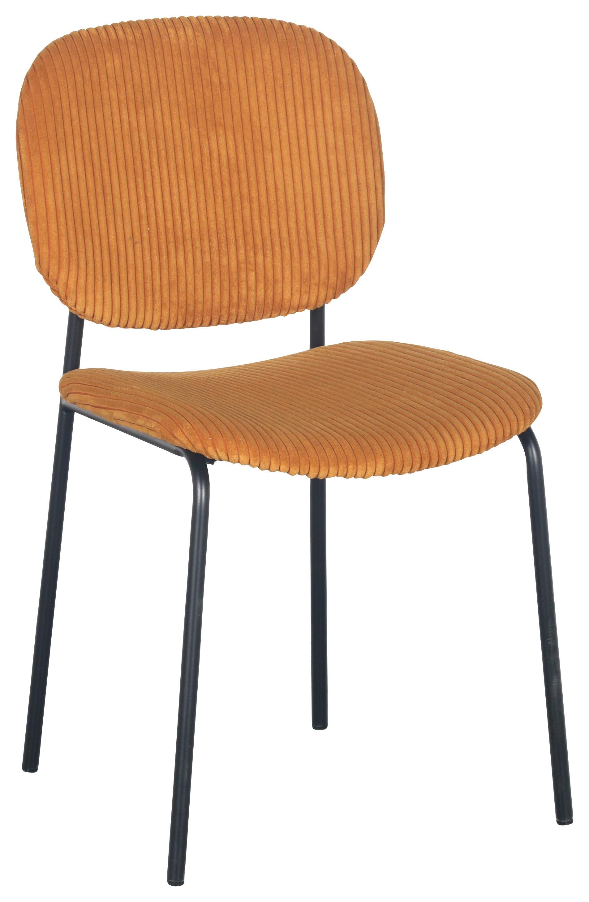 Stuhl Ira in Gelb - Gelb/Schwarz, MODERN, Holz/Textil (47/83/53cm) - Mömax