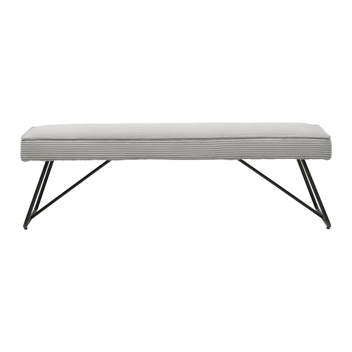 Ülőpad Cora - fekete/szürke, Modern, textil/fém - Mömax