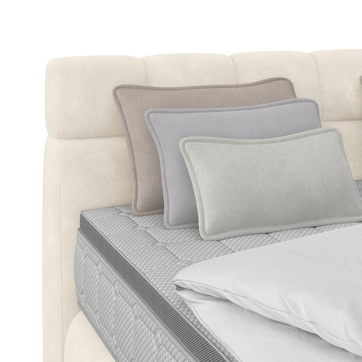 Boxspring Krevet Nobu - crna/boje šampanjca, Trend, drvo/tekstil (180/200cm) - Premium Living