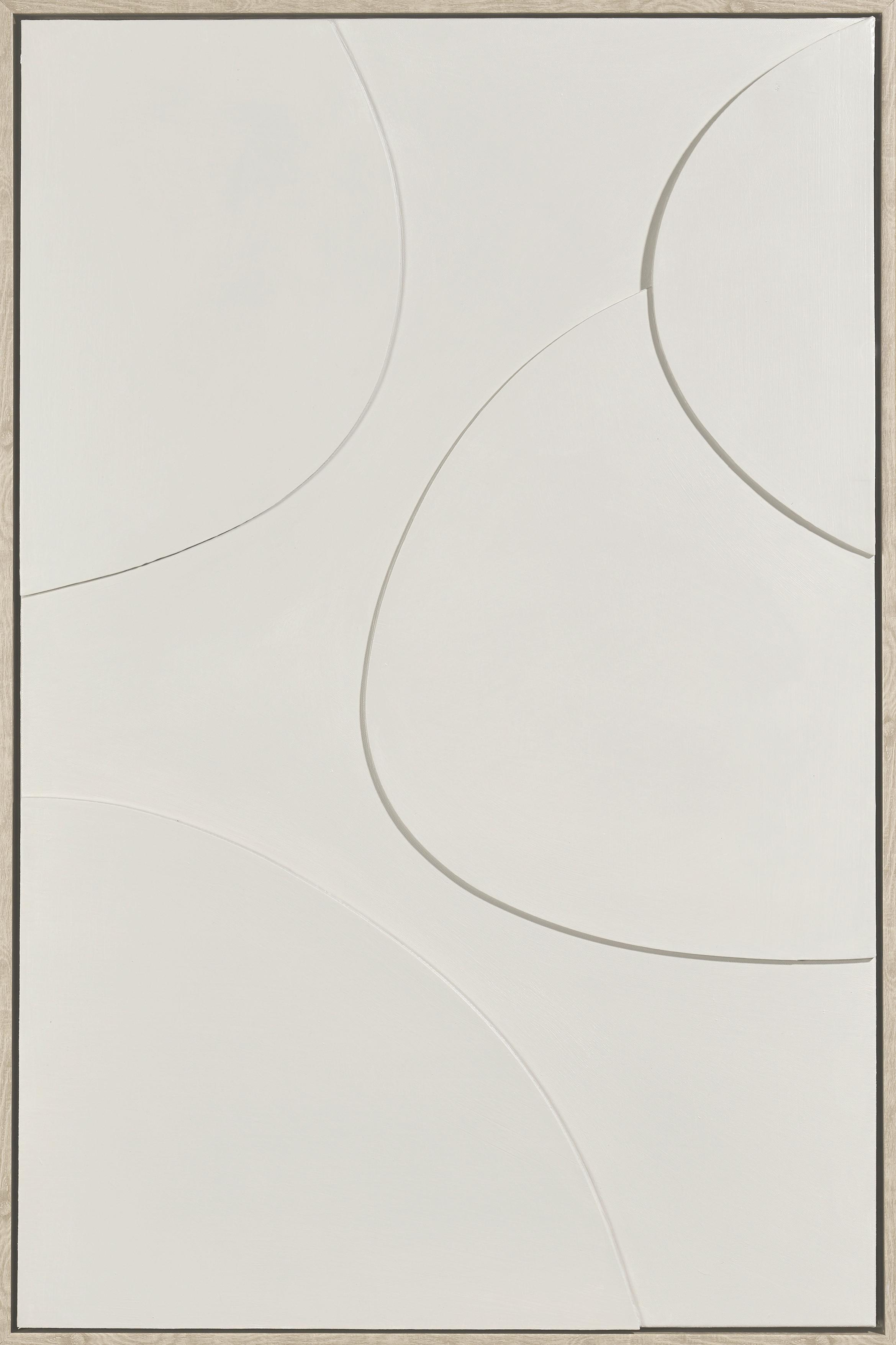 Slika S Okvirom Denise Small 60x90cm - prirodne boje/bež, drvo/tekstil (60/90cm) - Premium Living
