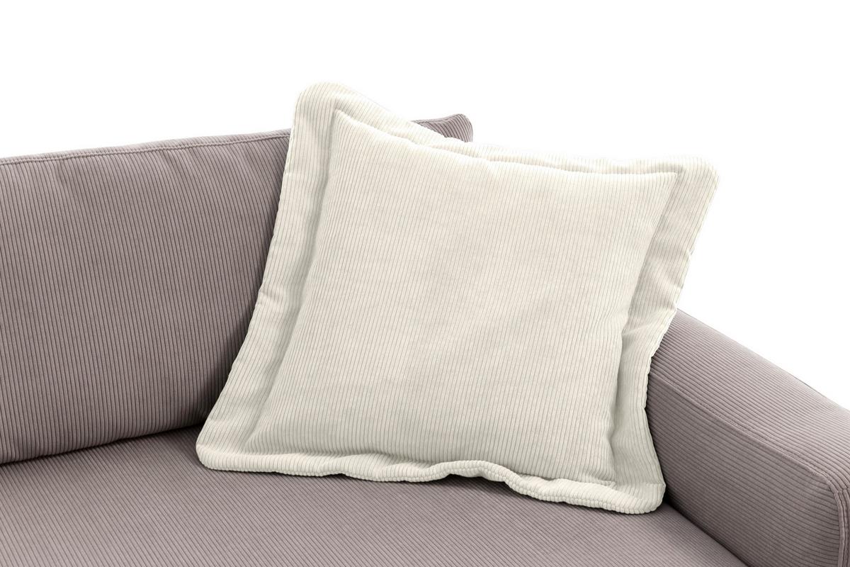 PODUSZKA NA SOFĘ BOURBON - kremowy, Modern, tkanina (70/12/70cm) - Trendmanufaktur