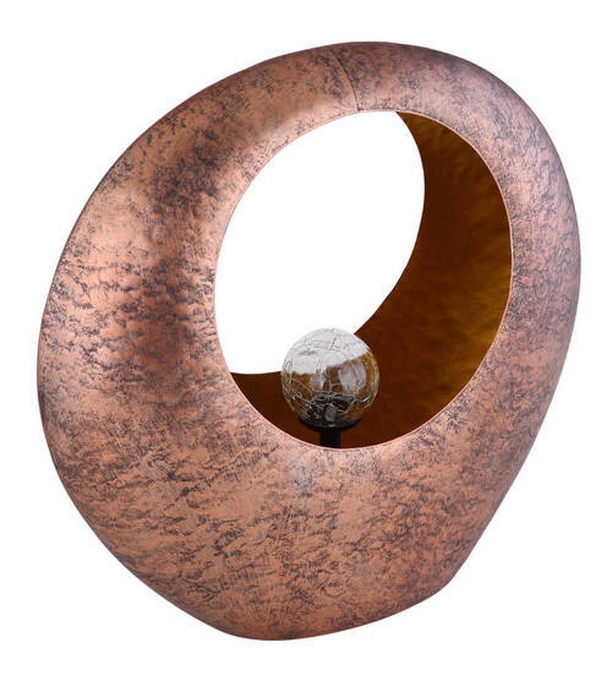Solarna Svetilka Glaze, S Sijalko - prozorno/barve medenine, Design, kovina/steklo (35/13,5/37cm) - Globo