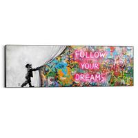 Bild Framed Panel Black Multicolor - Multicolor, Basics, Holz (156/52/3cm) - Reinders!
