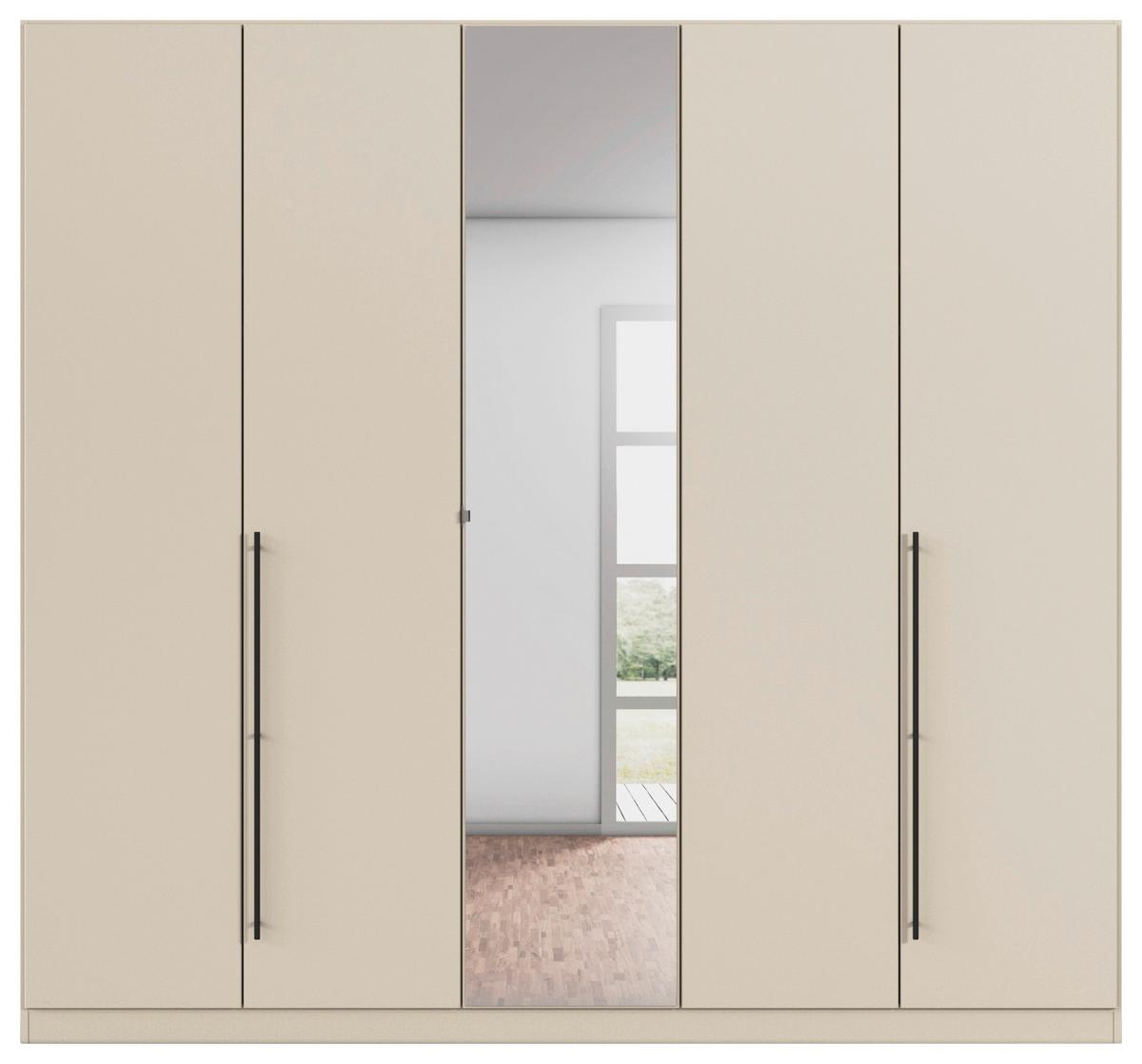 Kleiderschrank Safari Champagner - Champagner/Grau, KONVENTIONELL, Holzwerkstoff/Metall (226/229/54cm) - Based