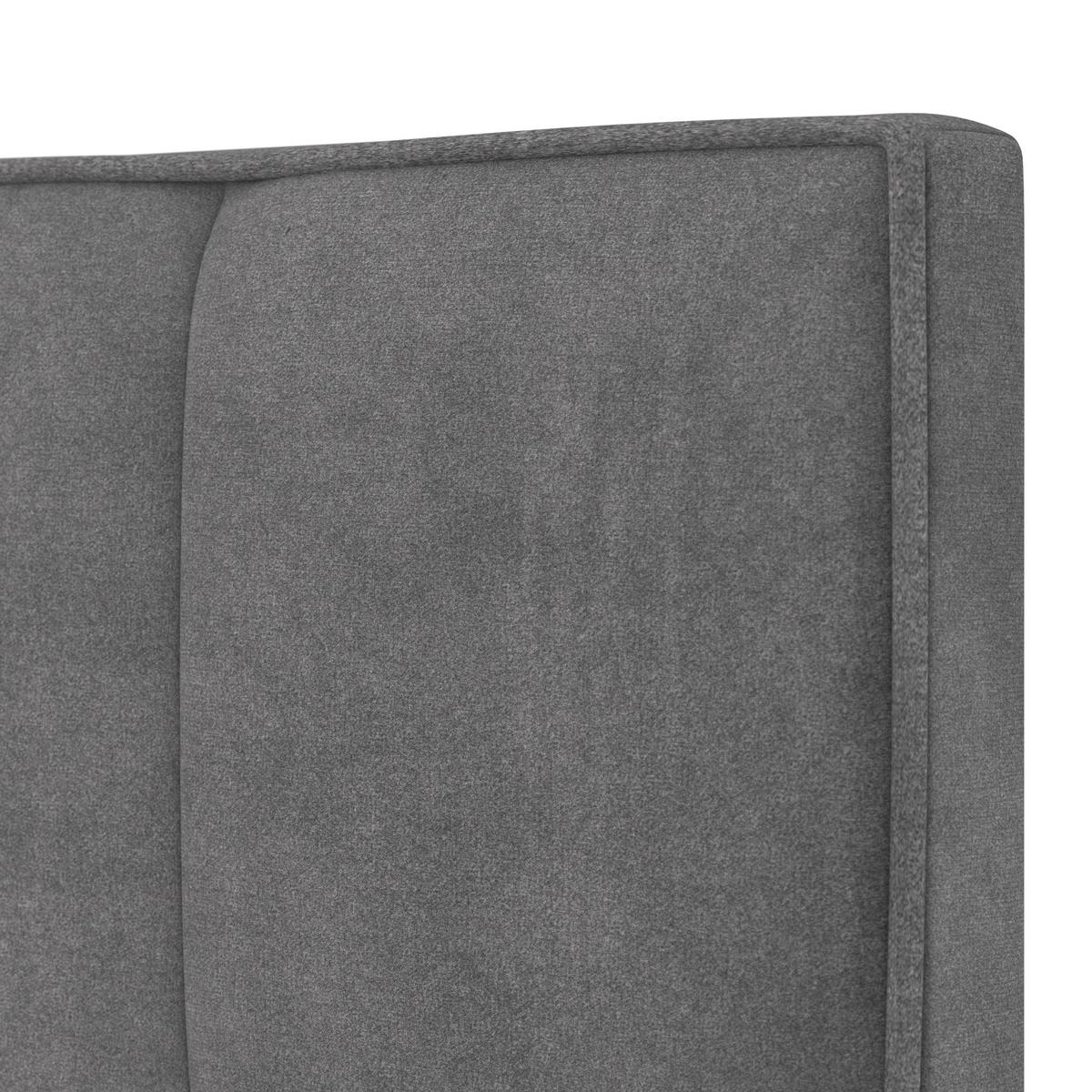 Pat tapițat Valeria cca 180X200 cm gri - gri, Modern, lemn/textil (180/200cm) - Bessagi Home