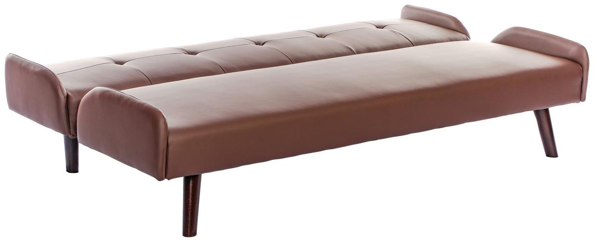 Zofa S Posteljno Funkcijo Rotterdam, Rjava - temno rjava/rjava, Basics, tekstil/les (185/77/91cm) - P & B