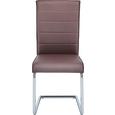 Schwingstuhl in Braun - Chromfarben/Braun, KONVENTIONELL, Textil/Metall (45,5/96/62cm) - MÖMAX modern living