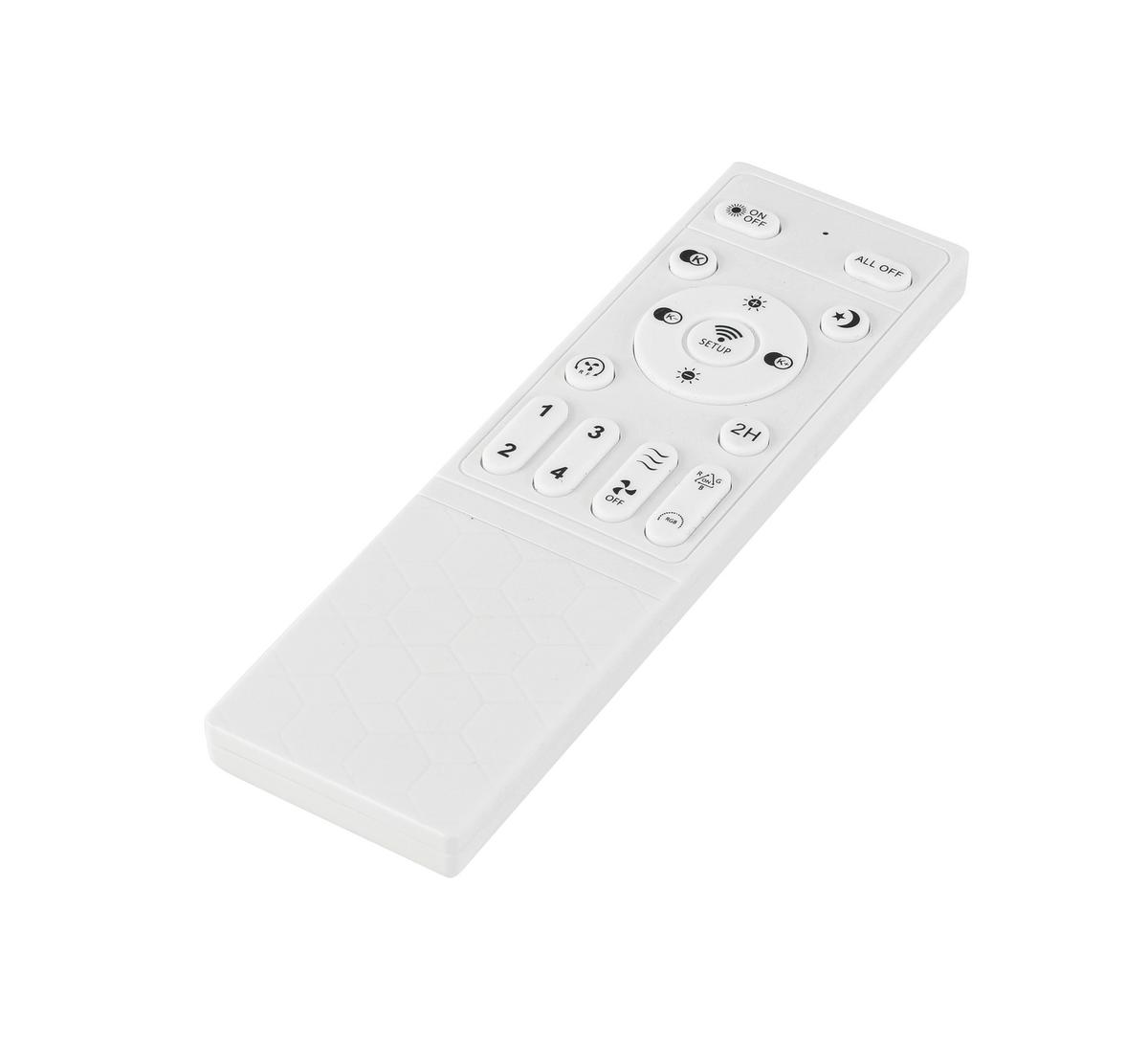 WENTYLATOR SUFITOWY ANGELA - biały/przezroczysty, Trend, tworzywo sztuczne (45/16cm) - Novel