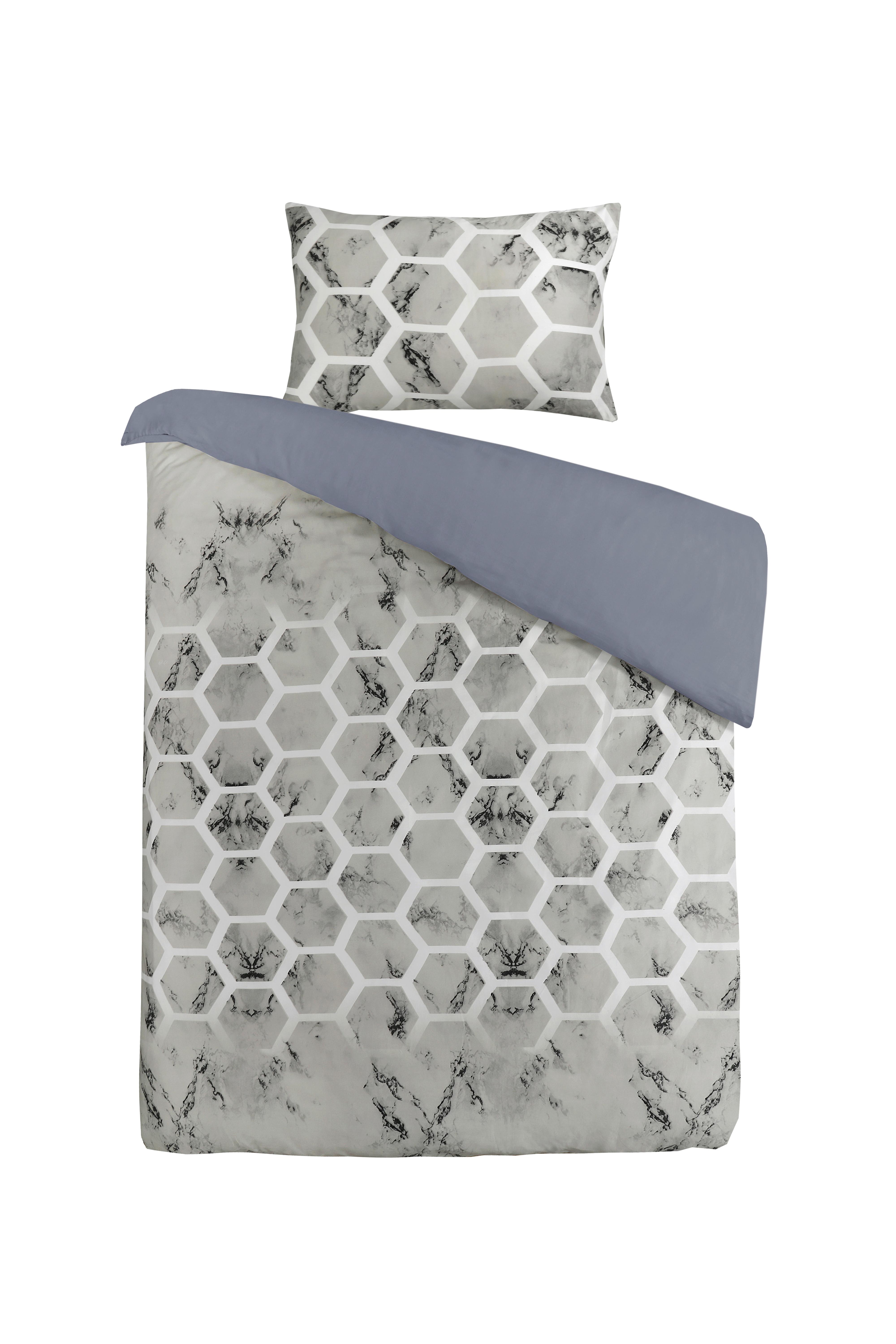 Bettwäscheset Aventura 125-De Grau 135x225 - Grau, Basics, Textil (135/200cm) - Kayoom