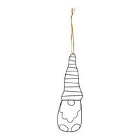 Dekorativni Obesek Lola - zlate barve/črna, Konvencionalno, kovina/tekstil (5/16cm) - Modern Living