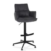 Barski Stol Solao Life High, Antracit - črna/antracit, Moderno, kovina/umetna masa (55/93/56cm) - MID.YOU