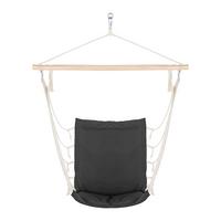 Hängesessel Relax In Schwarz - Schwarz/Naturfarben, Holz/Textil (100/47cm) - Modern Living