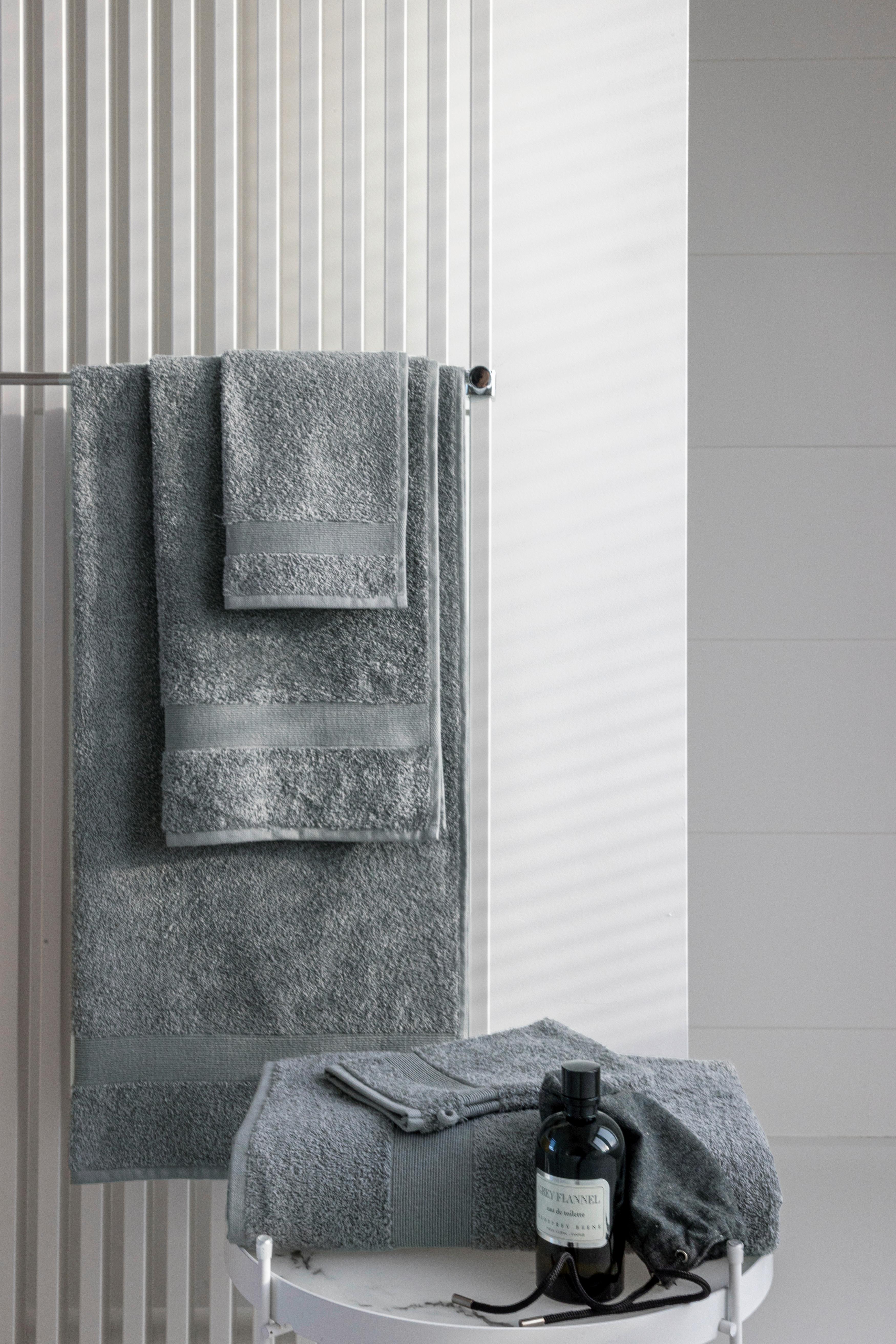 Waschlappen Silke Grau ca. 15x21cm 3er Set - Grau, Textil (15/21cm)
