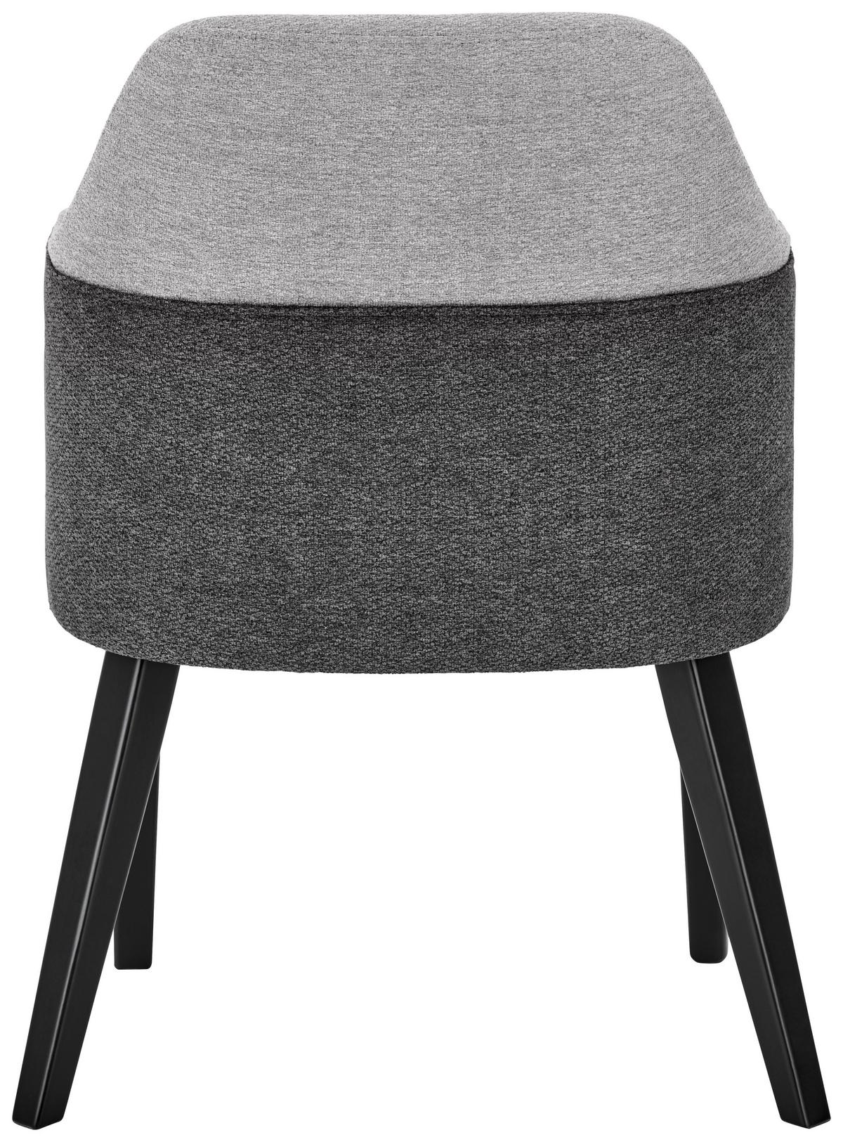 KRZESŁO Z PODŁOKIETNIKAMI LUNA - czarny/ciemnoszary, Lifestyle, tektura falista/drewno (54/80/58cm) - Livetastic