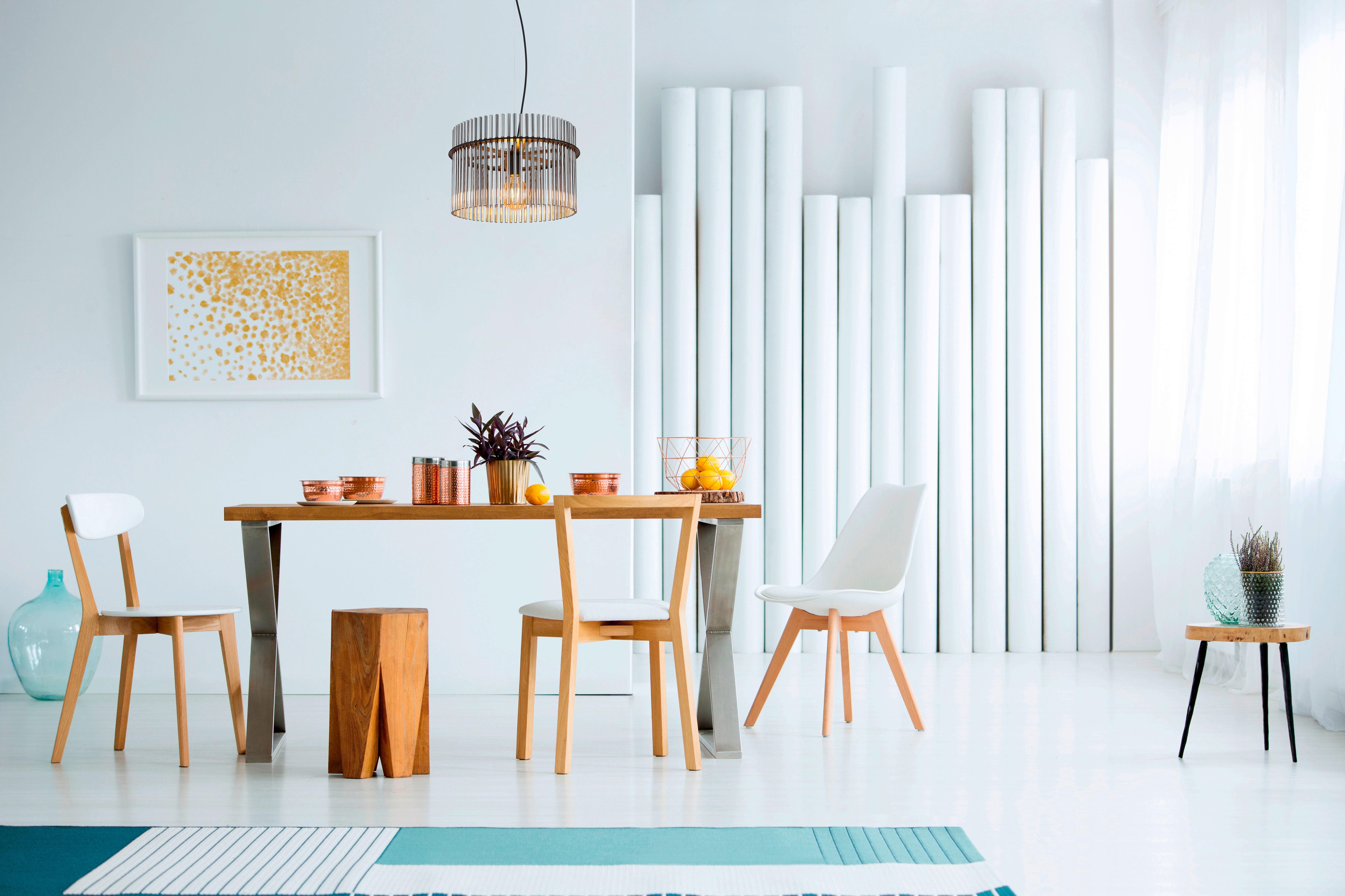 Lampă suspendată Gorley - negru/gri, Trend, plastic/sticlă (40/150cm)