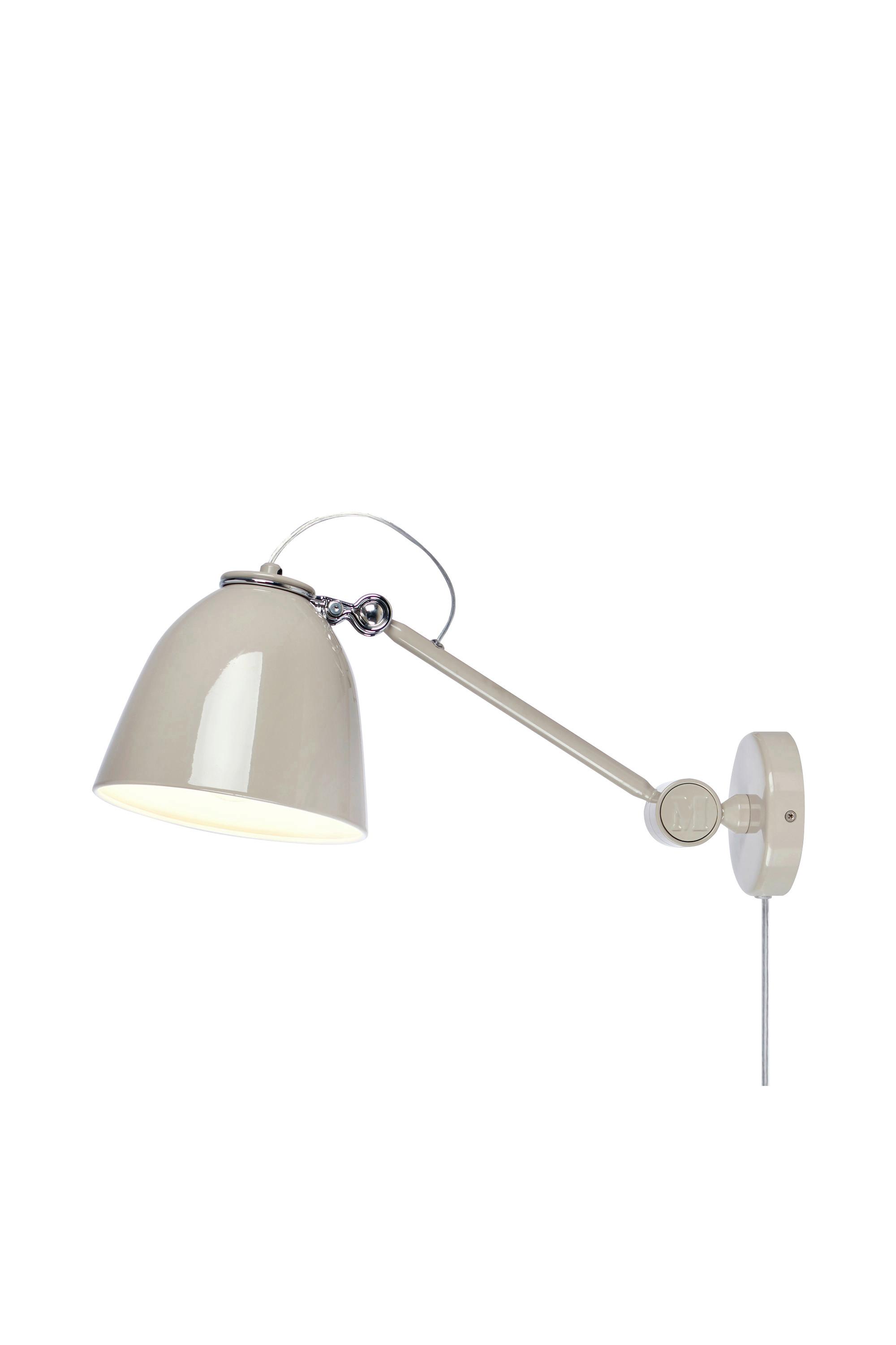 Wandleuchte Tilt Wall max. 60 Watt - Greige, Design, Metall (20/18/47cm) - Markslöjd