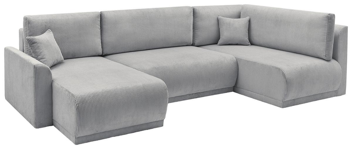 Coltar KIM U - gri, Modern, lemn (146/313/160cm) - Modern Living