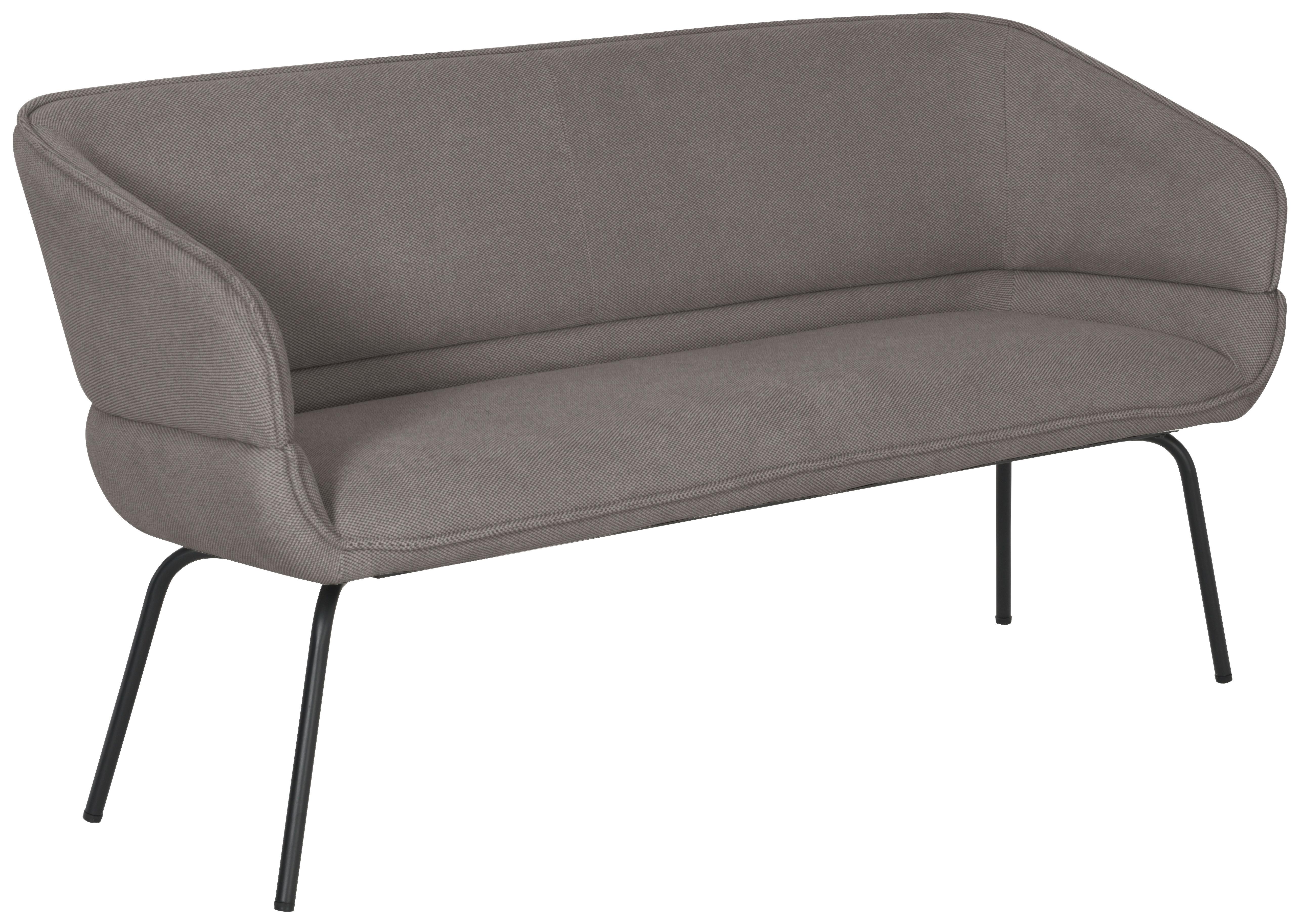 Klop Serena, Siva - siva/črna, Konvencionalno, kovina/tekstil (160/87/62cm)